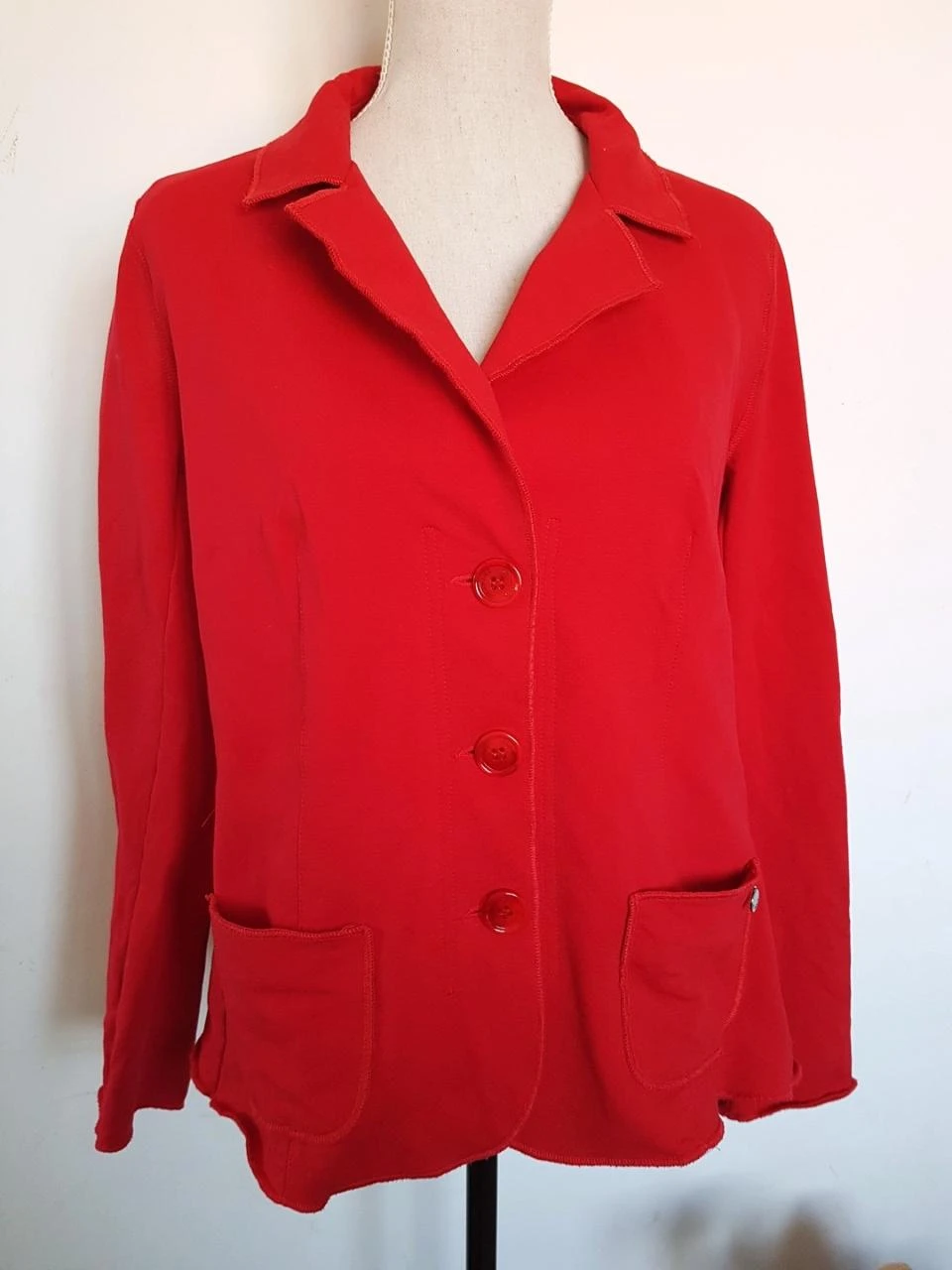 💄Veste blazer rouge Alan Red taille XL (42) - Coton stretch